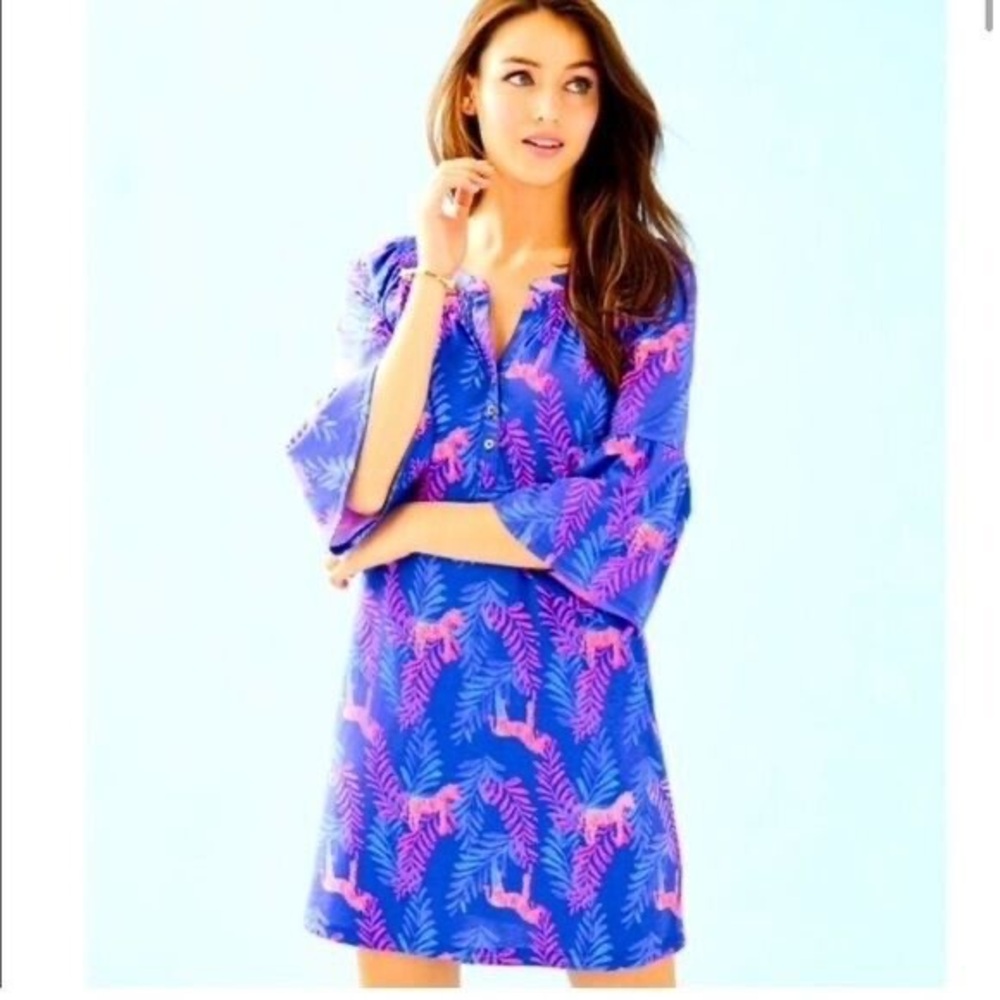 Lilly Pulitzer Tiegen Zebra dress XL